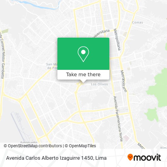 Avenida Carlos Alberto Izaguirre 1450 map