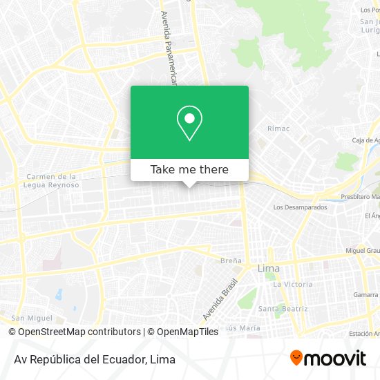 Av República del Ecuador map