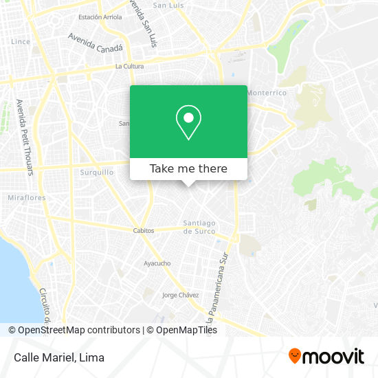 Mapa de Calle Mariel