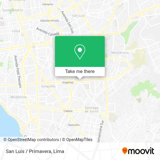 San Luis / Primavera map