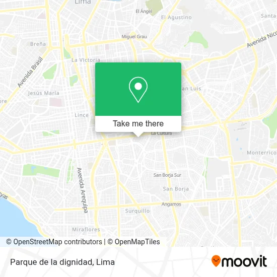 Parque de la dignidad map