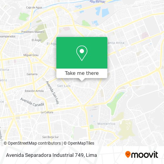 Avenida Separadora Industrial 749 map