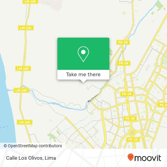 Calle Los Olivos map