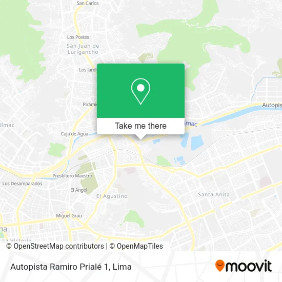Mapa de Autopista Ramiro Prialé 1