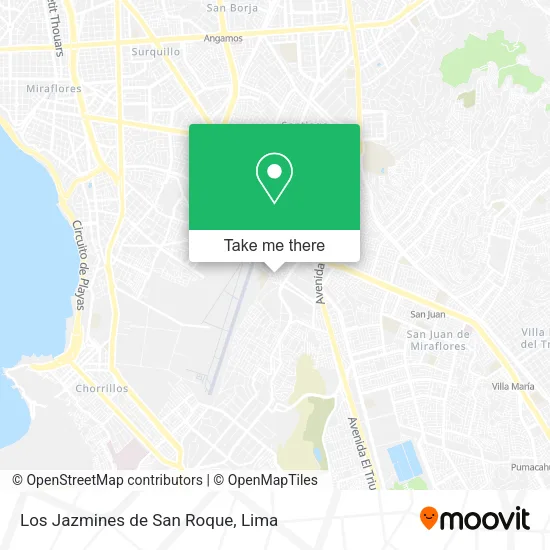 Mapa de Los Jazmines de San Roque