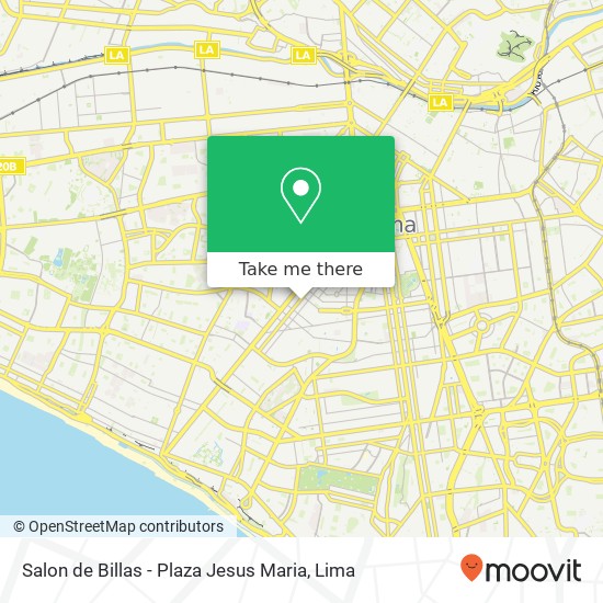 Salon de Billas - Plaza Jesus Maria map