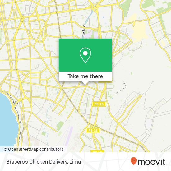 Brasero's Chicken Delivery map