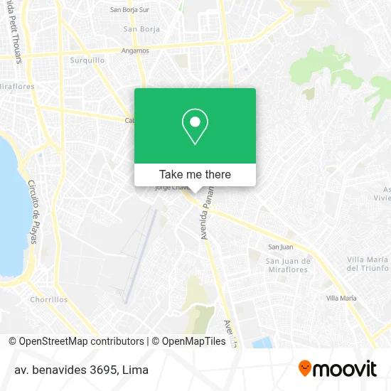av. benavides 3695 map