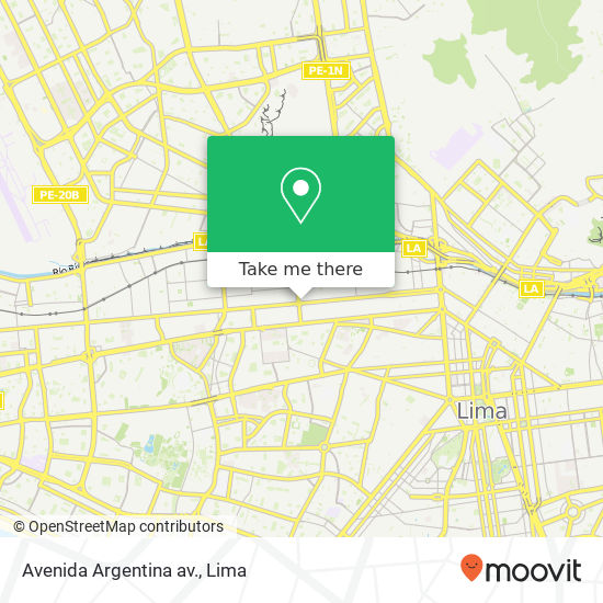 Avenida Argentina av. map