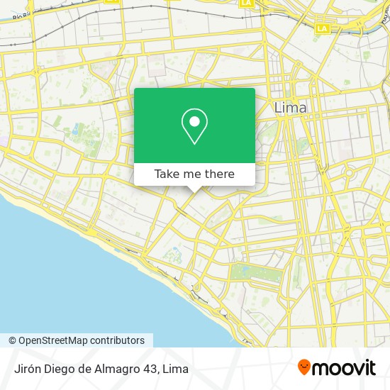Jirón Diego de Almagro 43 map