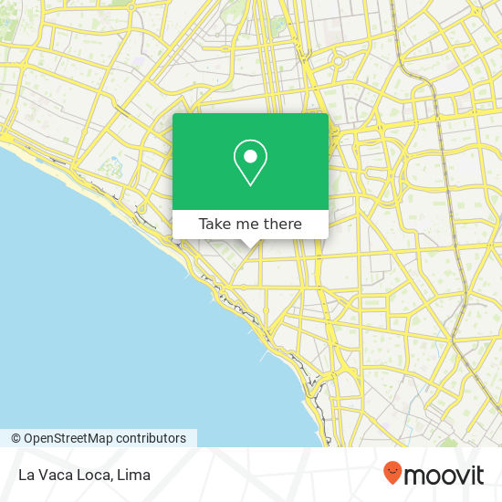 La Vaca Loca map