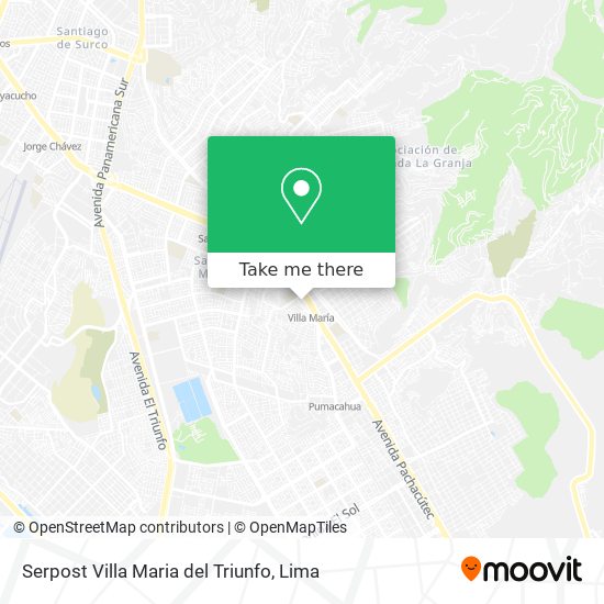 Mapa de Serpost Villa Maria del Triunfo