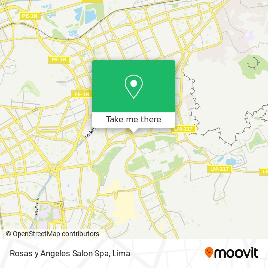 Mapa de Rosas y Angeles Salon Spa