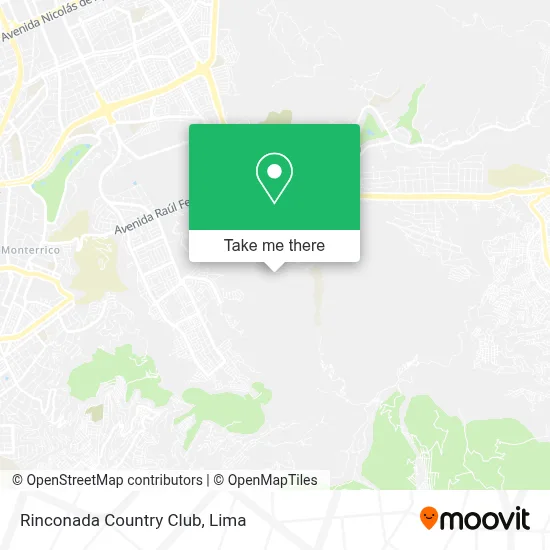 Rinconada Country Club map