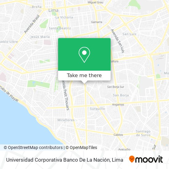 Mapa de Universidad Corporativa Banco De La Nación