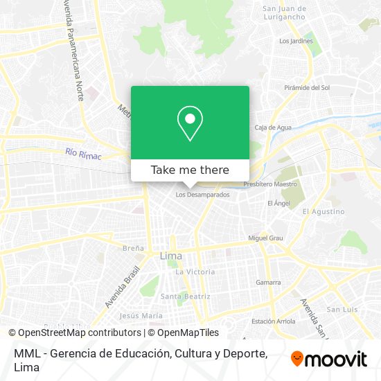 MML - Gerencia de Educación, Cultura y Deporte map