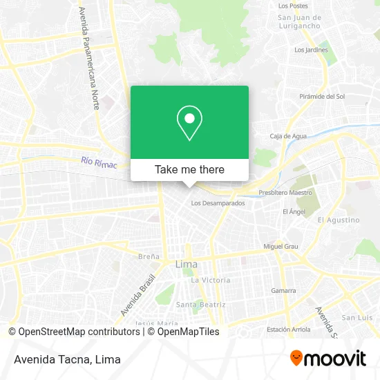 Avenida Tacna map