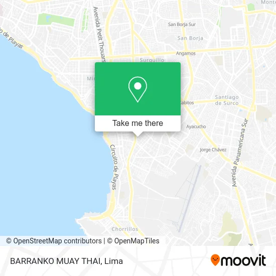 BARRANKO MUAY THAI map
