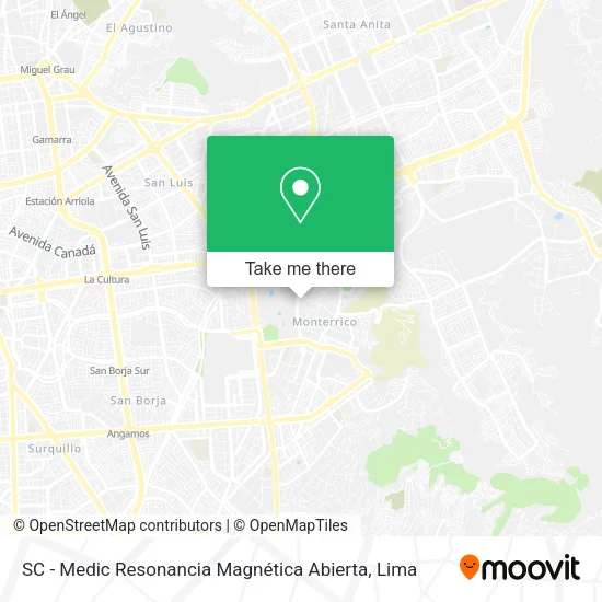 Mapa de SC - Medic Resonancia Magnética Abierta