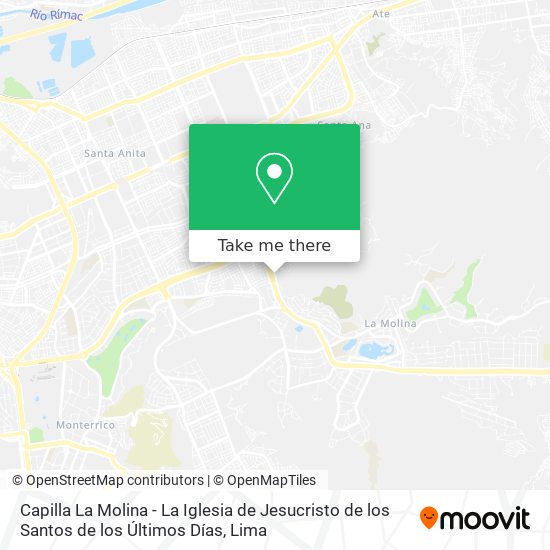 Capilla La Molina - La Iglesia de Jesucristo de los Santos de los Últimos Días map