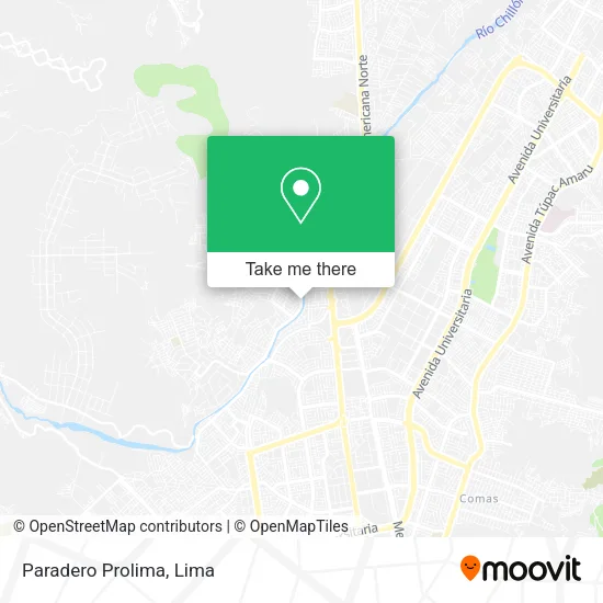 Mapa de Paradero Prolima