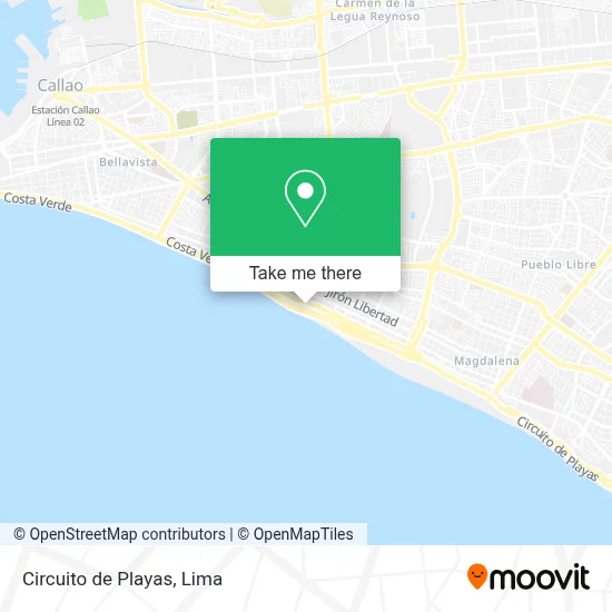 Circuito de Playas map