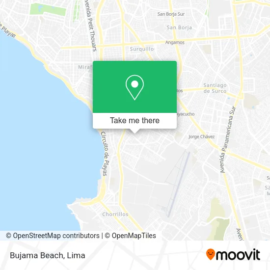 Mapa de Bujama Beach
