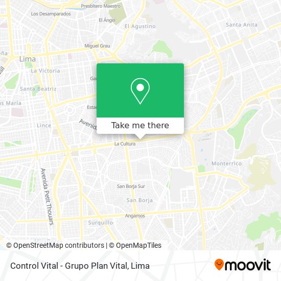 Control Vital - Grupo Plan Vital map