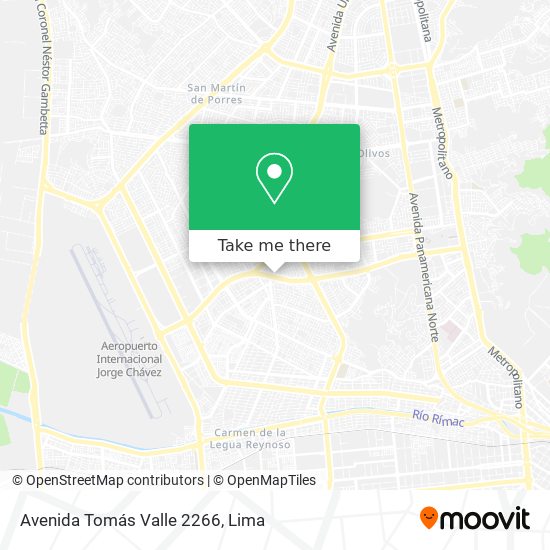 Mapa de Avenida Tomás Valle 2266