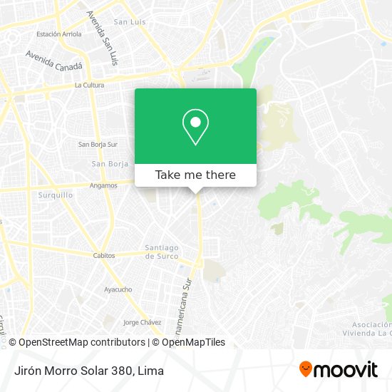 Jirón Morro Solar 380 map