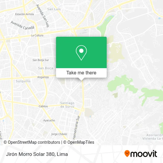 Jirón Morro Solar 380 map