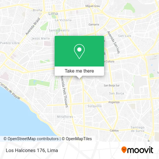 Los Halcones 176 map