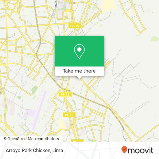 Arroyo Park Chicken map