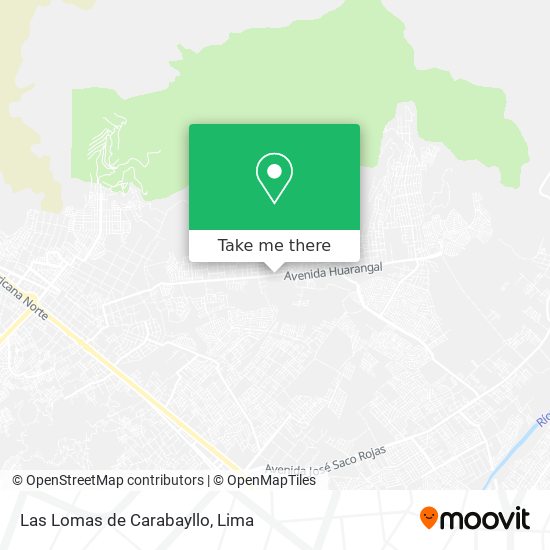 Las Lomas de Carabayllo map
