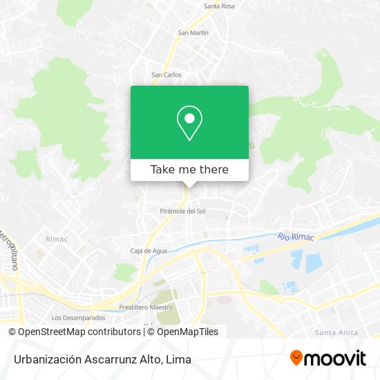 Mapa de Urbanización Ascarrunz Alto