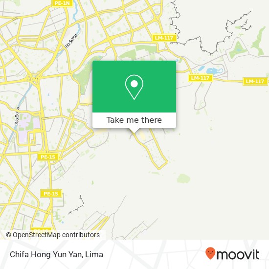 Chifa Hong Yun Yan map