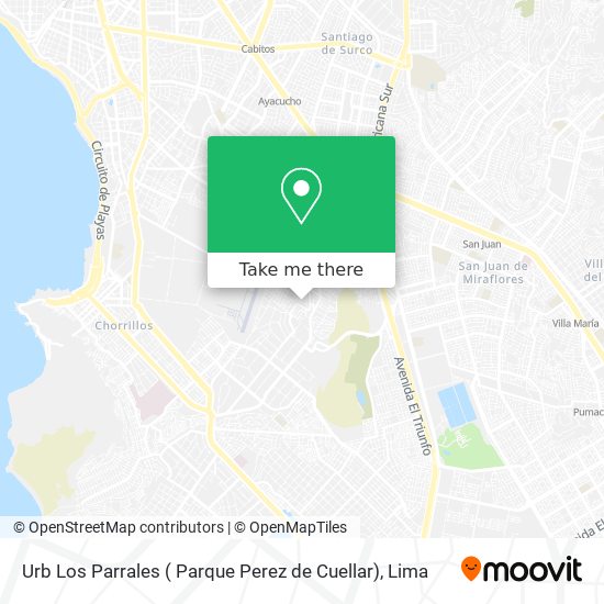 Urb Los Parrales ( Parque Perez de Cuellar) map