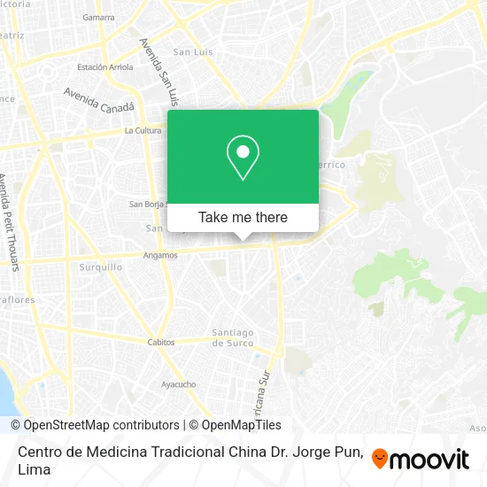 Centro de Medicina Tradicional China Dr. Jorge Pun map