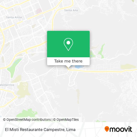 El Misti Restaurante Campestre map