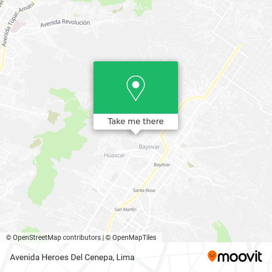Avenida Heroes Del Cenepa map