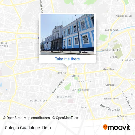 Colegio Guadalupe map