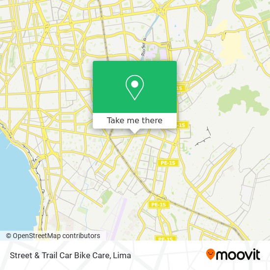 Street & Trail Car Bike Care map