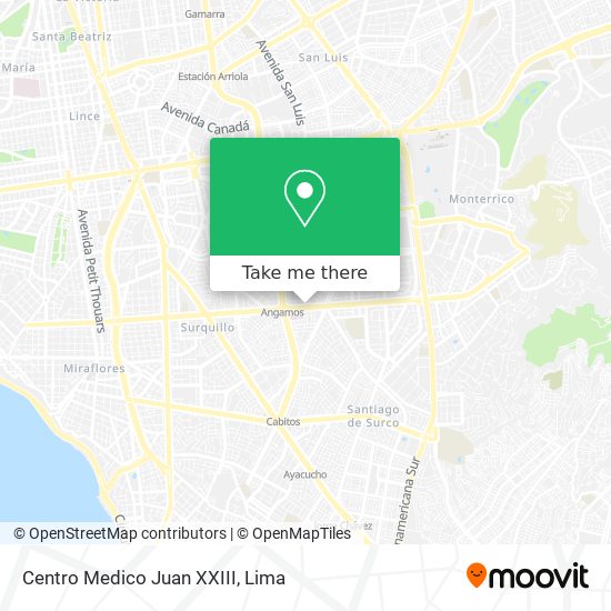 Centro Medico Juan XXIII map