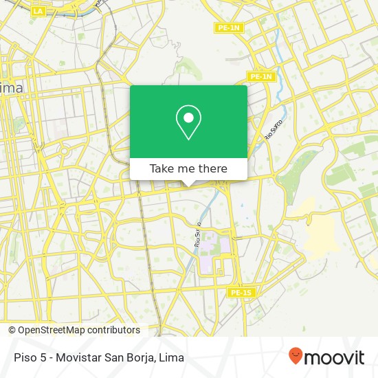 Piso 5 - Movistar San Borja map