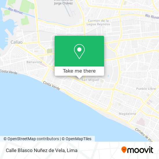 Calle Blasco Nuñez de Vela map