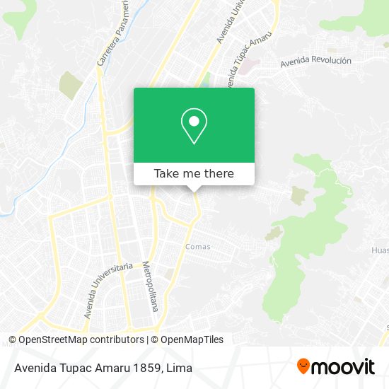 Mapa de Avenida Tupac Amaru 1859