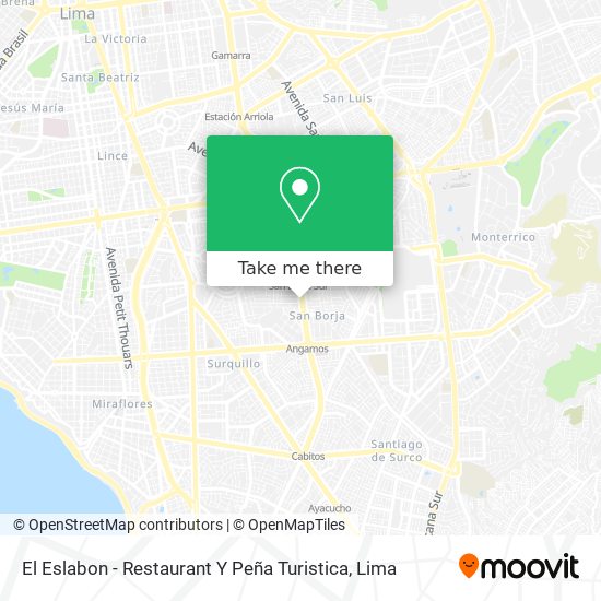 El Eslabon - Restaurant Y Peña Turistica map