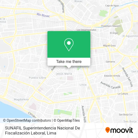 Mapa de SUNAFIL Superintendencia Nacional De Fiscalización Laboral