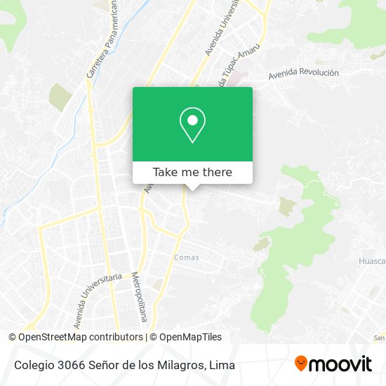 Mapa de Colegio 3066 Señor de los Milagros