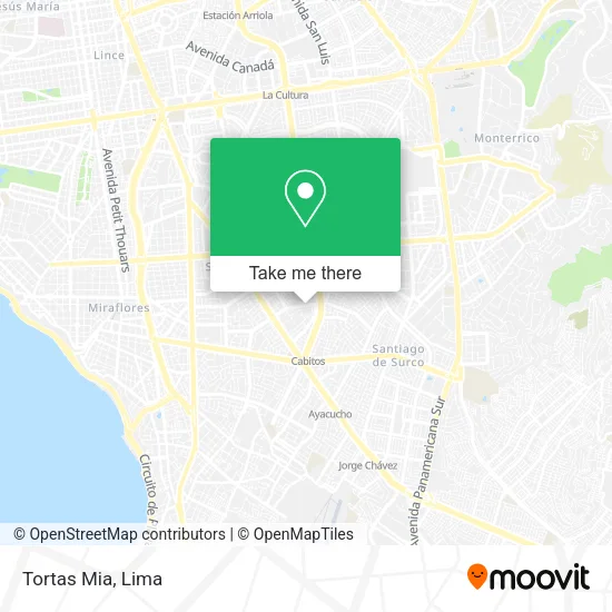 Tortas Mia map